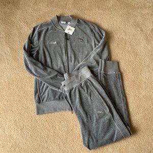 Custom “LISA” embroidered Puma velour tracksuit